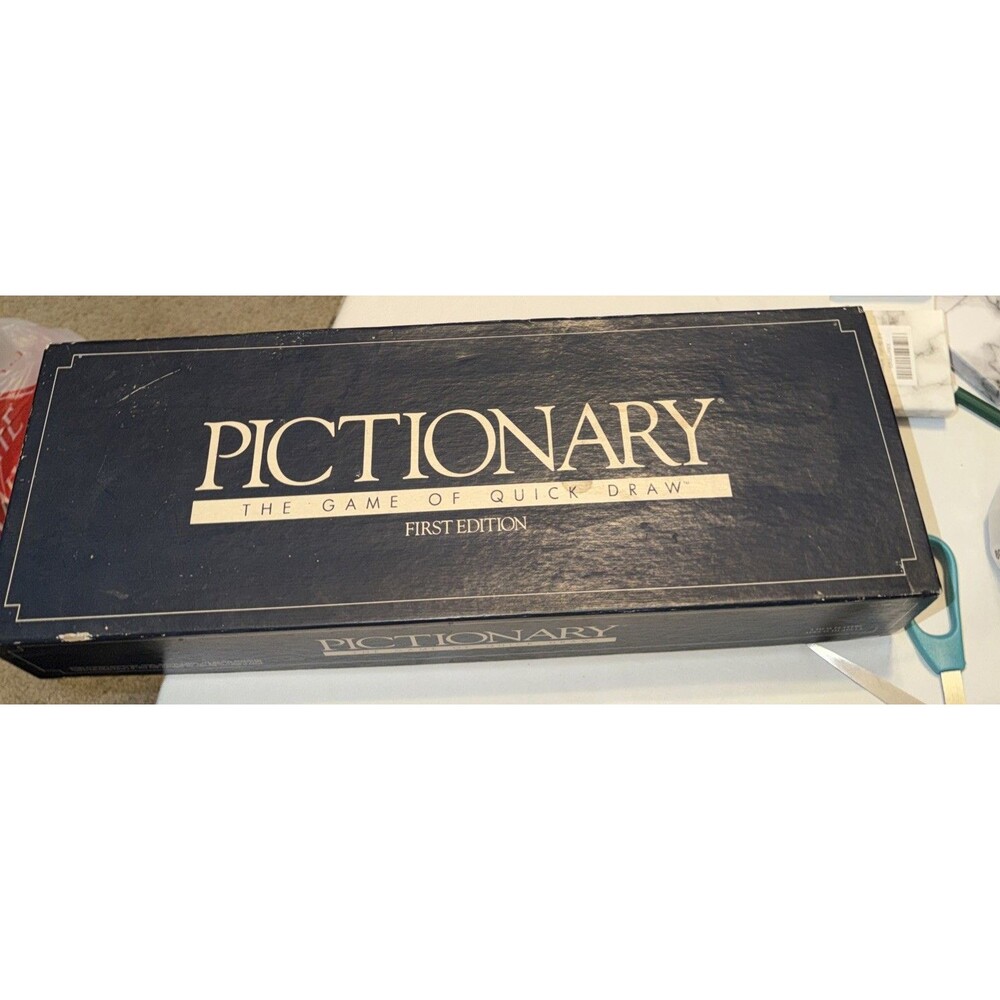 1985 Pictionary 1st Ed, Charades Game Complete, Good Condition, W/Instructions